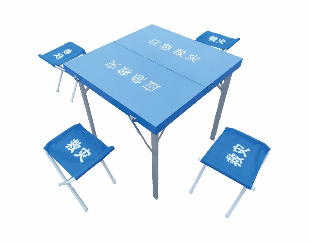 救災折疊桌椅（冷軋鋼板桌面）