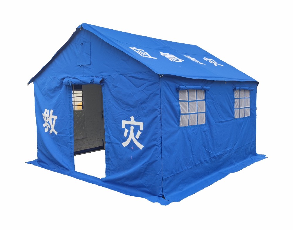 救災(zāi)專(zhuān)用12㎡棉帳篷（鋼管PVC）